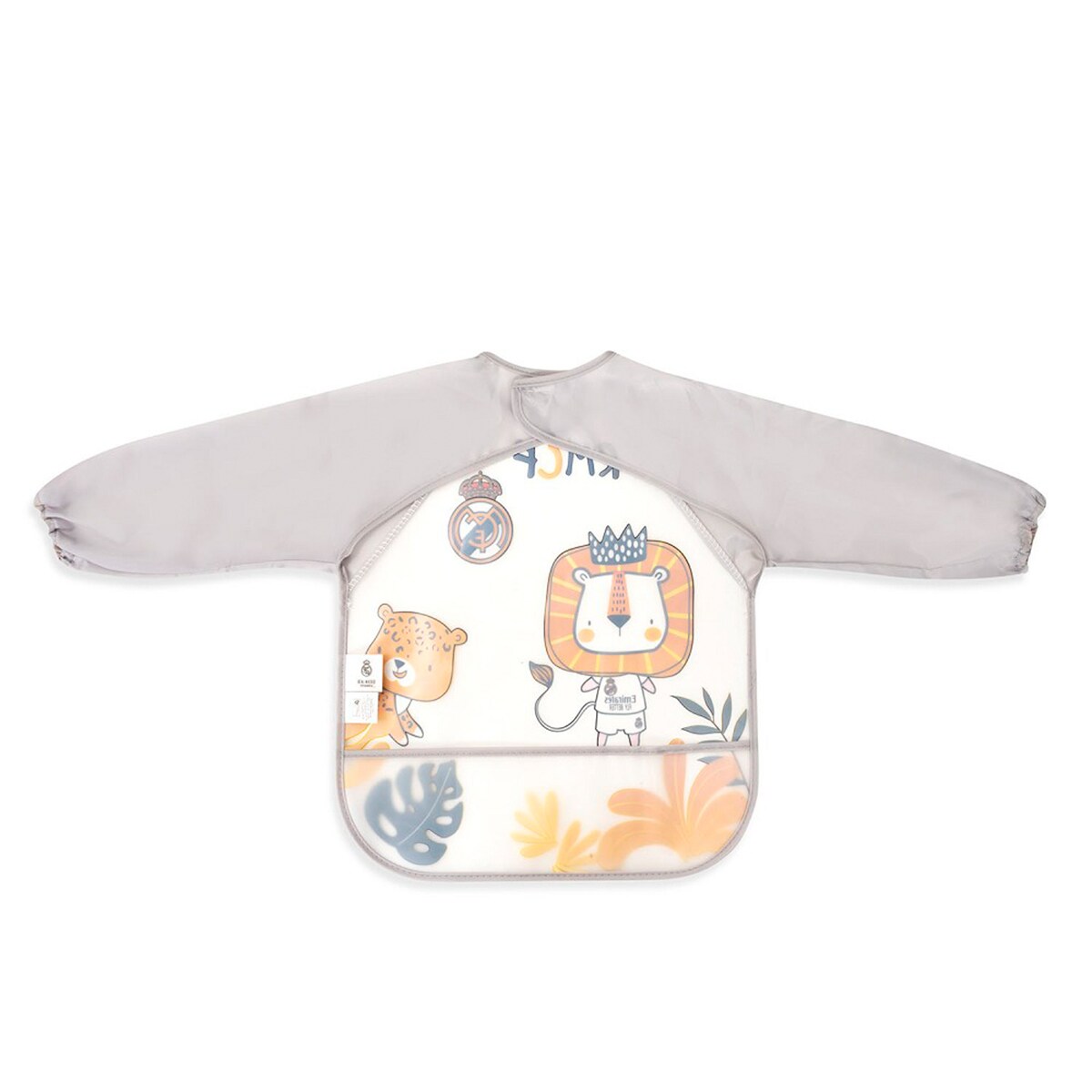 Babero mangas real madrid Gris-3