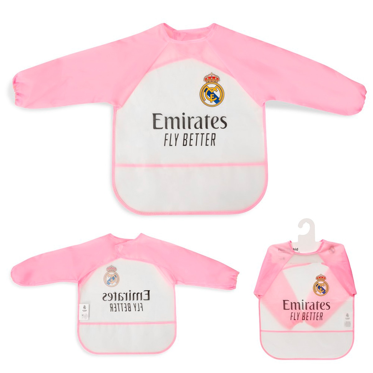 Babero mangas equipacion rm Rosa-1