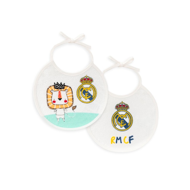 Imagen 0 de Pack2 babero rizo plastificado cuadrado real madrid leon emirates