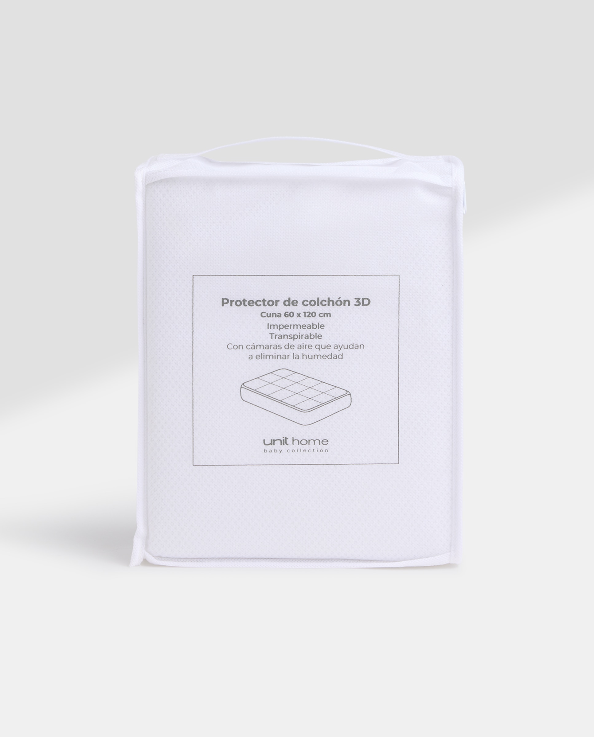 Protector de colchón infantil 3D Blanco-4