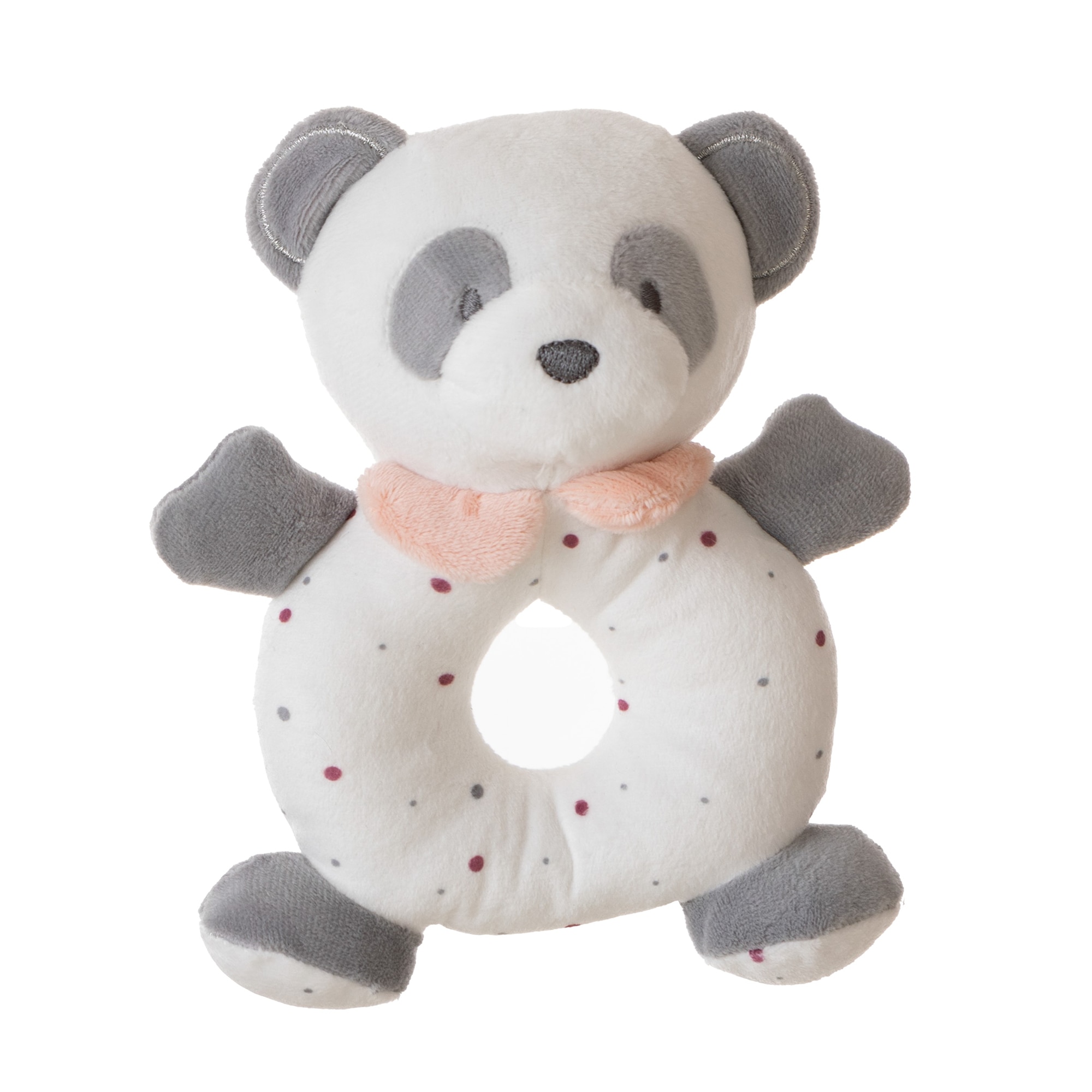 Sonajero Peluche Little Kids Baby Panda rosa Rosa-2