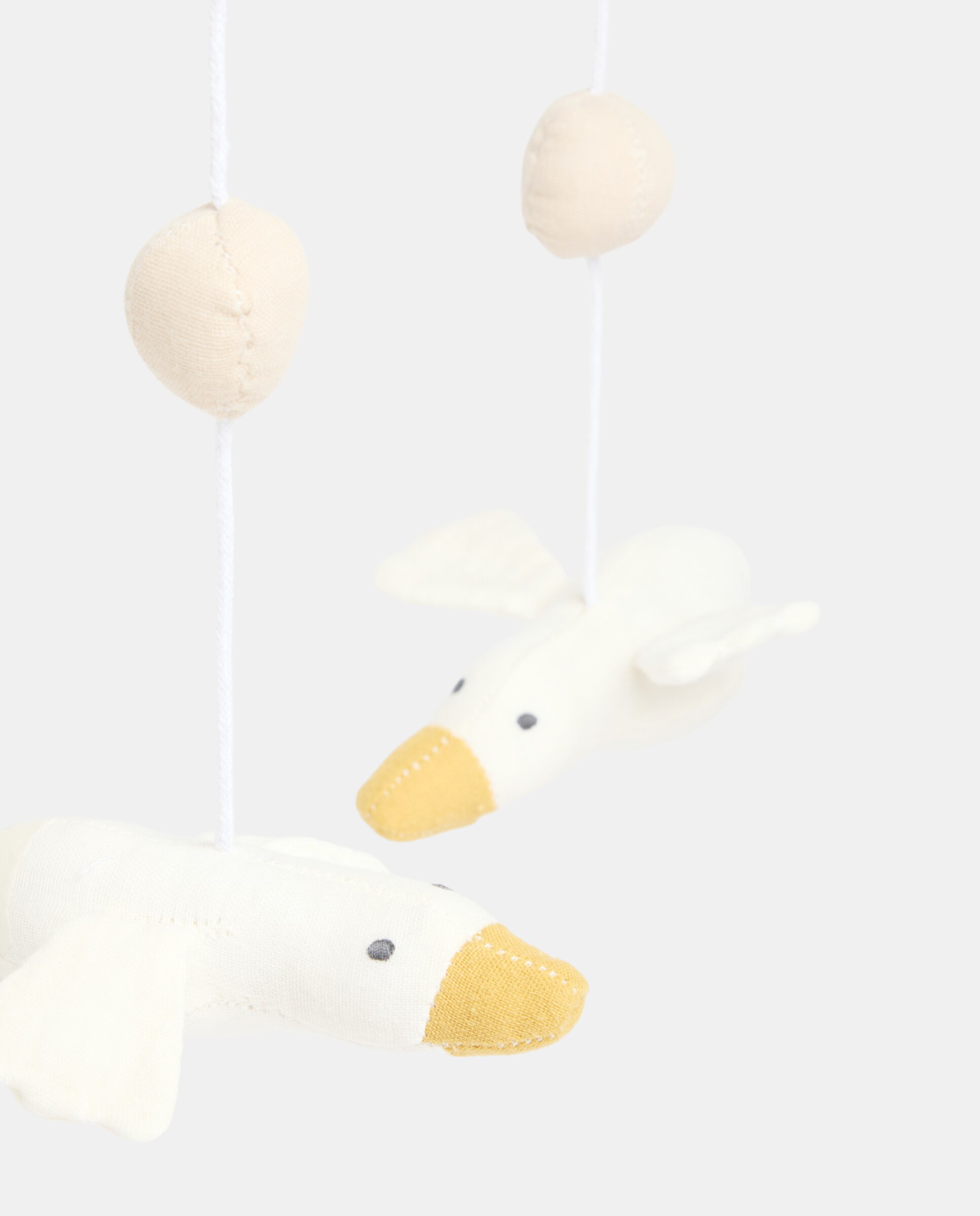 Móvil de cuna con música Duck Blanco roto-3