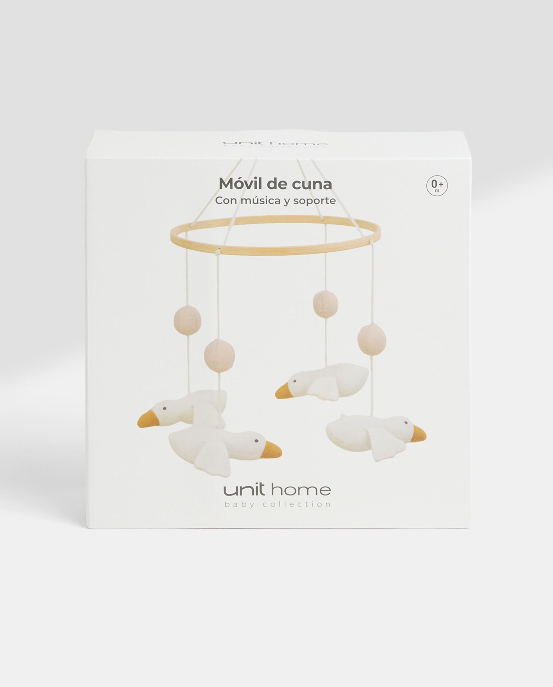 Móvil de cuna con música Duck Blanco roto-5