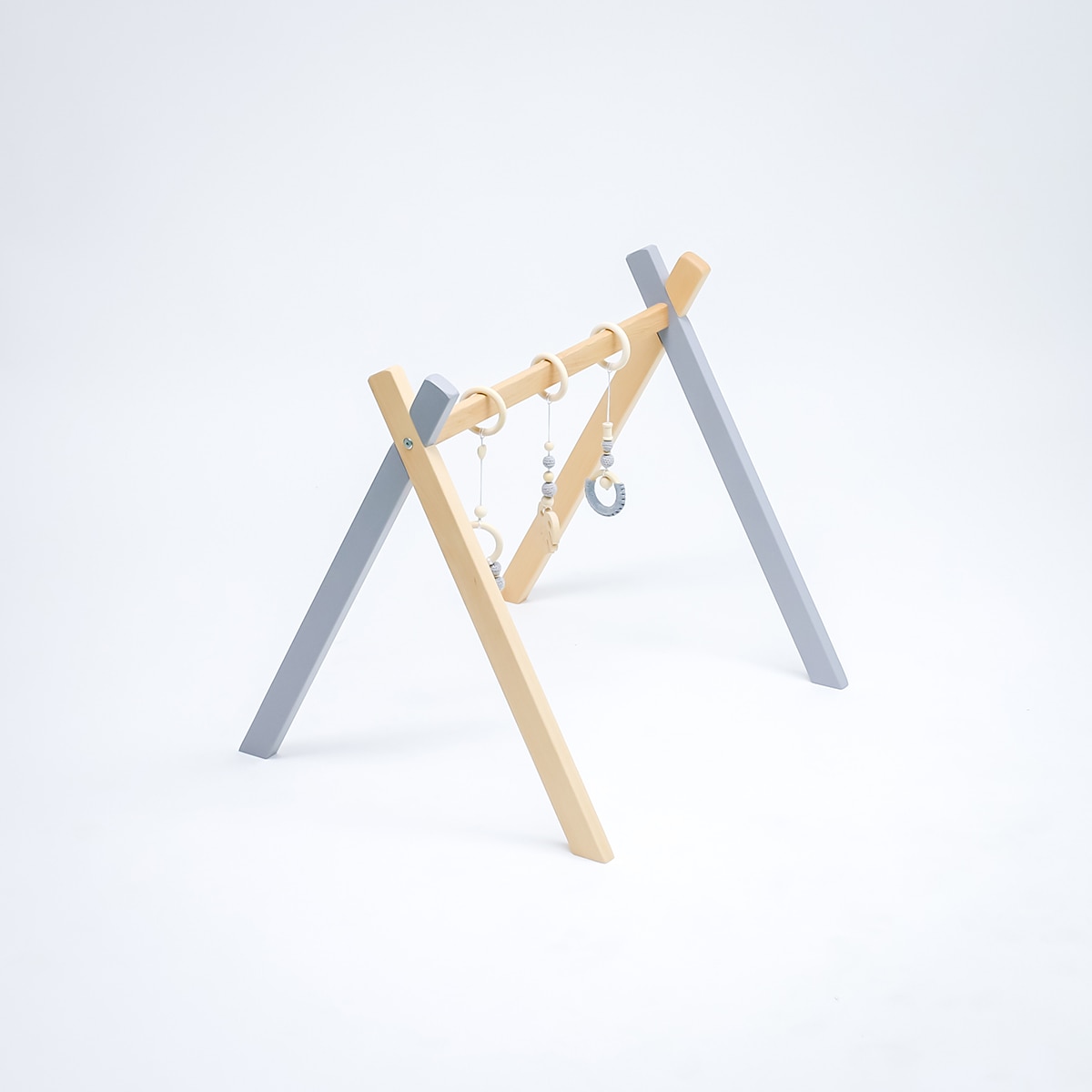 Gimnasio de actividades Plastimyr de madera The Good Wood gris Madera / Gris-5