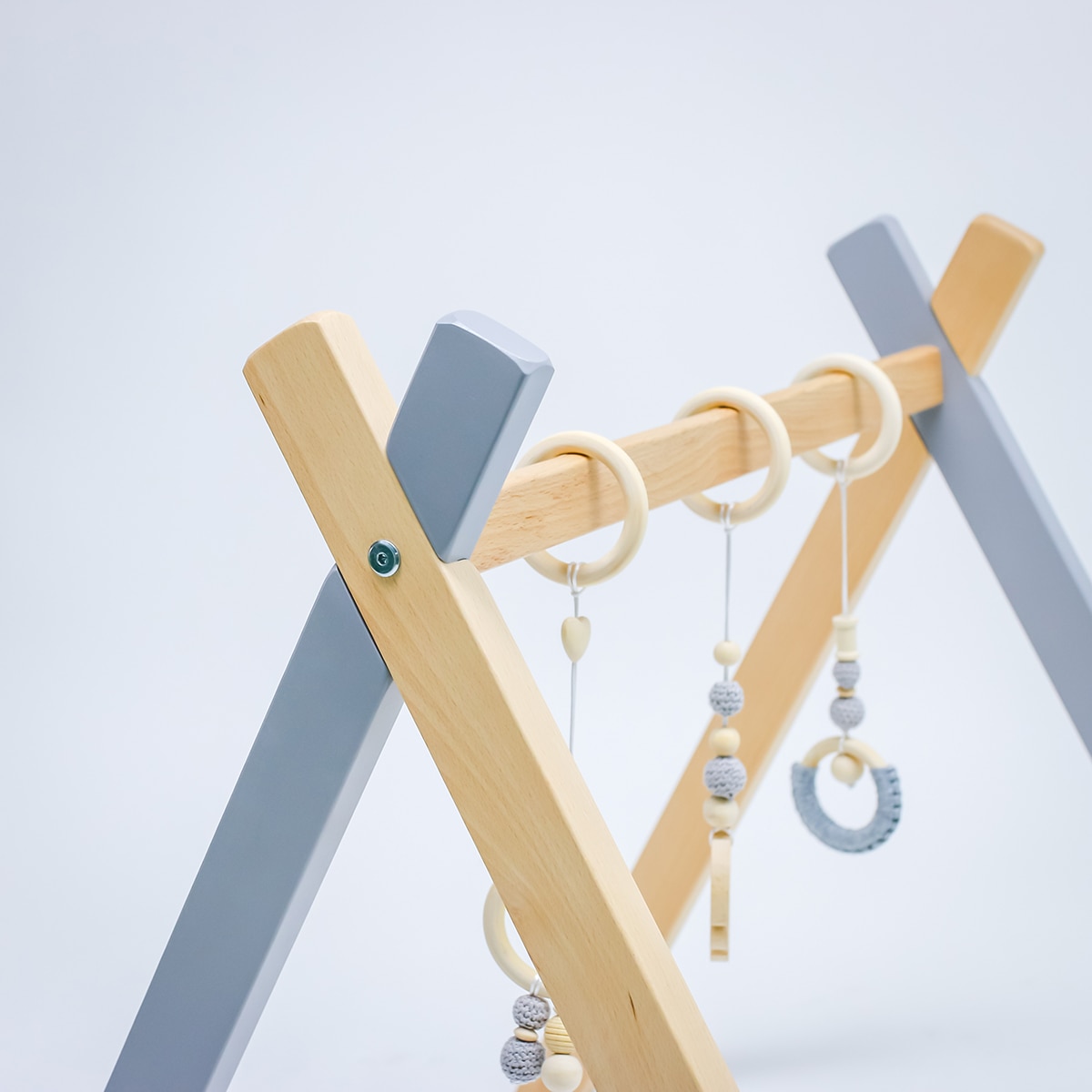 Gimnasio de actividades Plastimyr de madera The Good Wood gris Madera / Gris-7