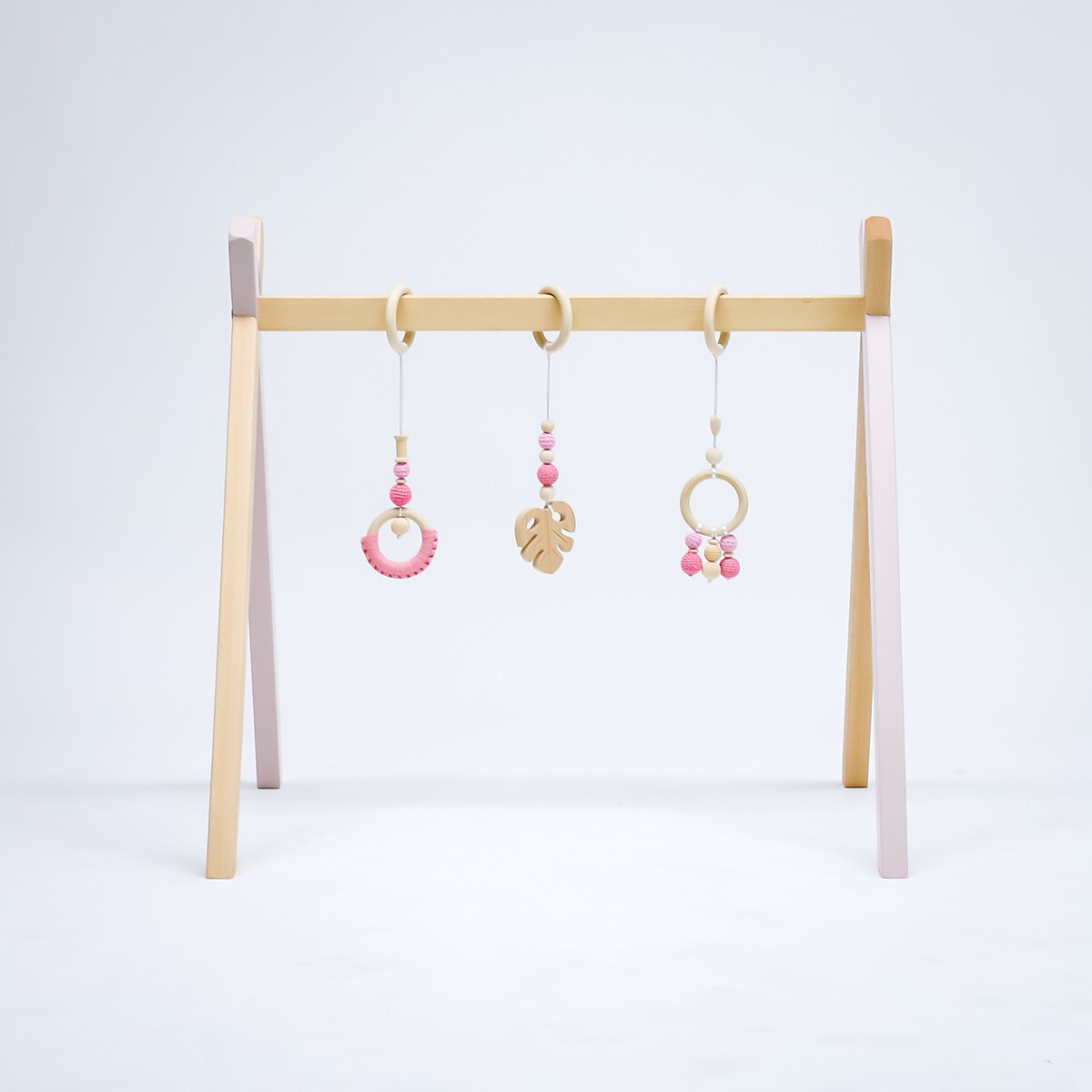 Gimnasio de actividades Plastimyr de madera The Good Wood rosa Madera / Rosa-3