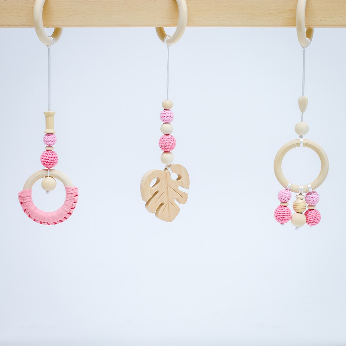 Gimnasio de actividades Plastimyr de madera The Good Wood rosa Madera / Rosa-4
