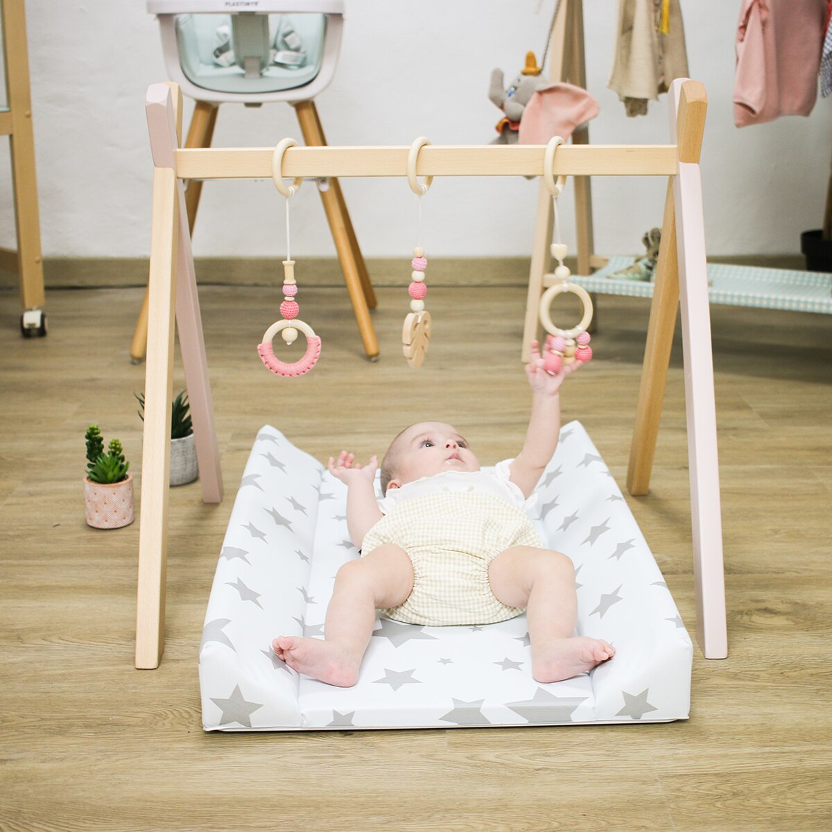 Gimnasio de actividades Plastimyr de madera The Good Wood rosa Madera / Rosa-7