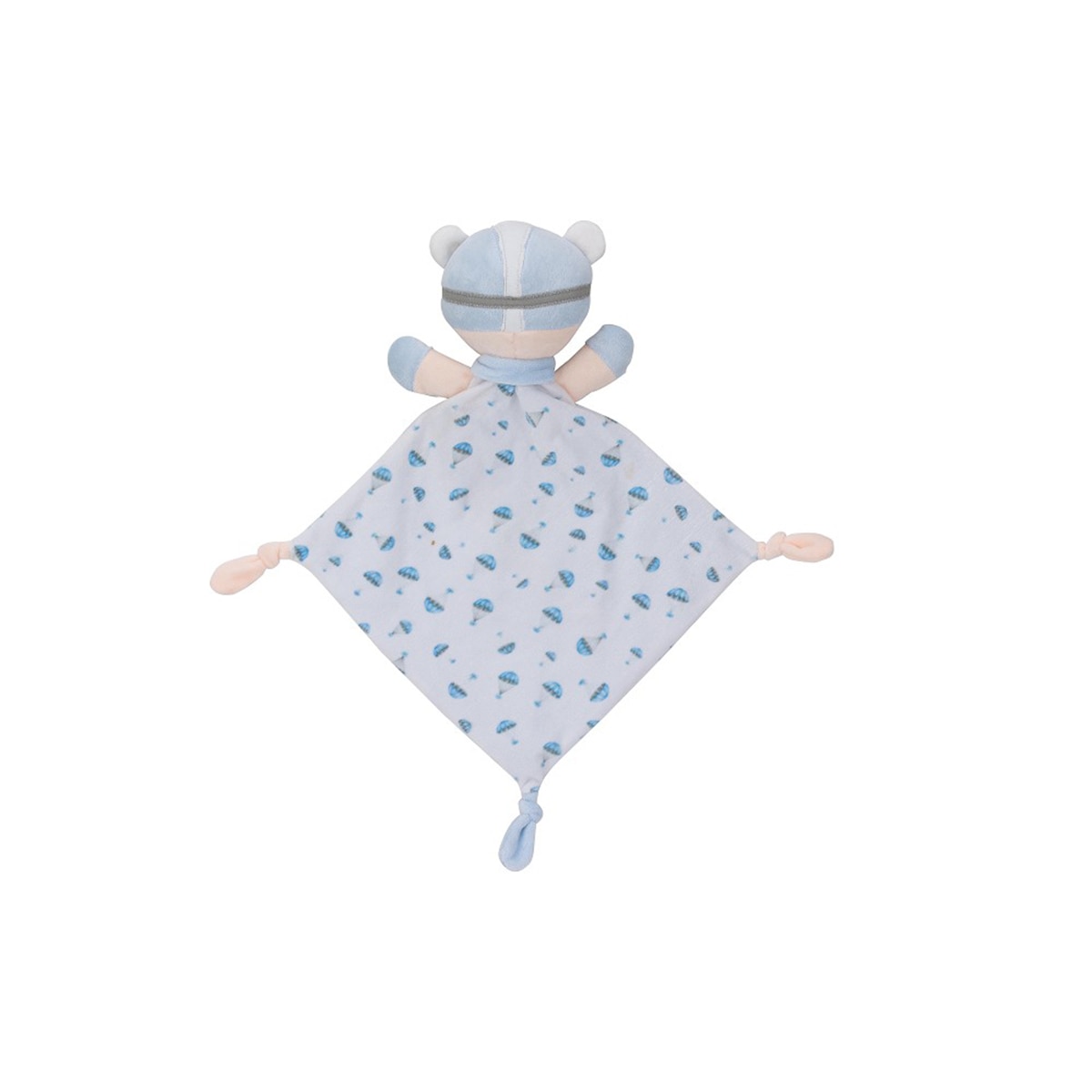 Manta Interbaby con borreguillo + dou dou paracaidista azul Azul-4