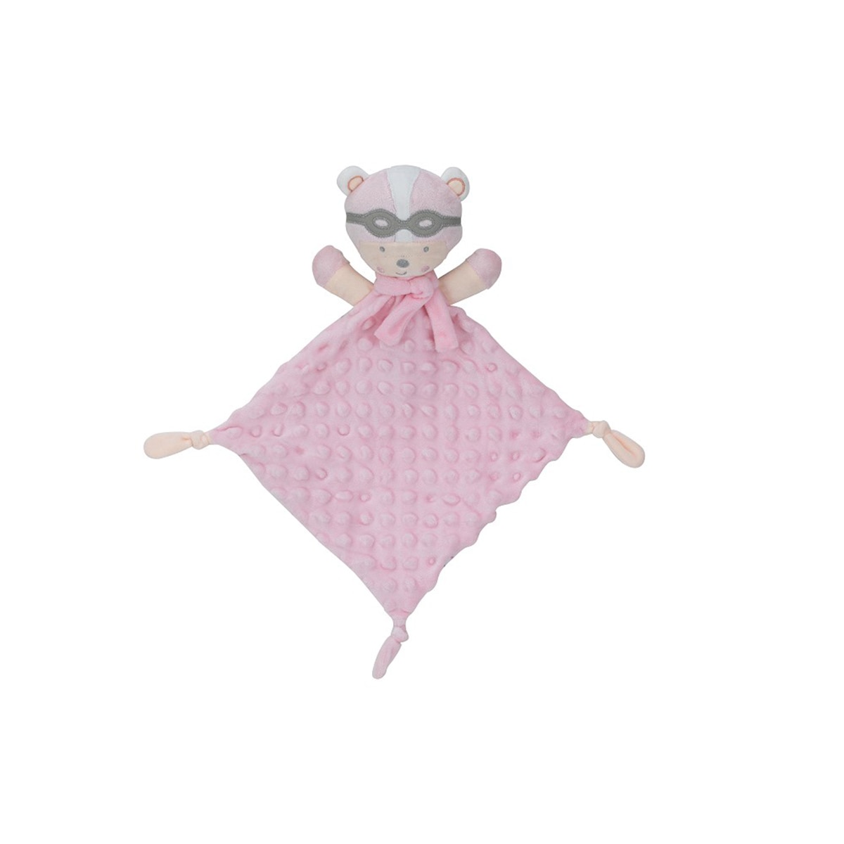 Manta Interbaby con borreguillo + dou dou paracaidista rosa Rosa-3