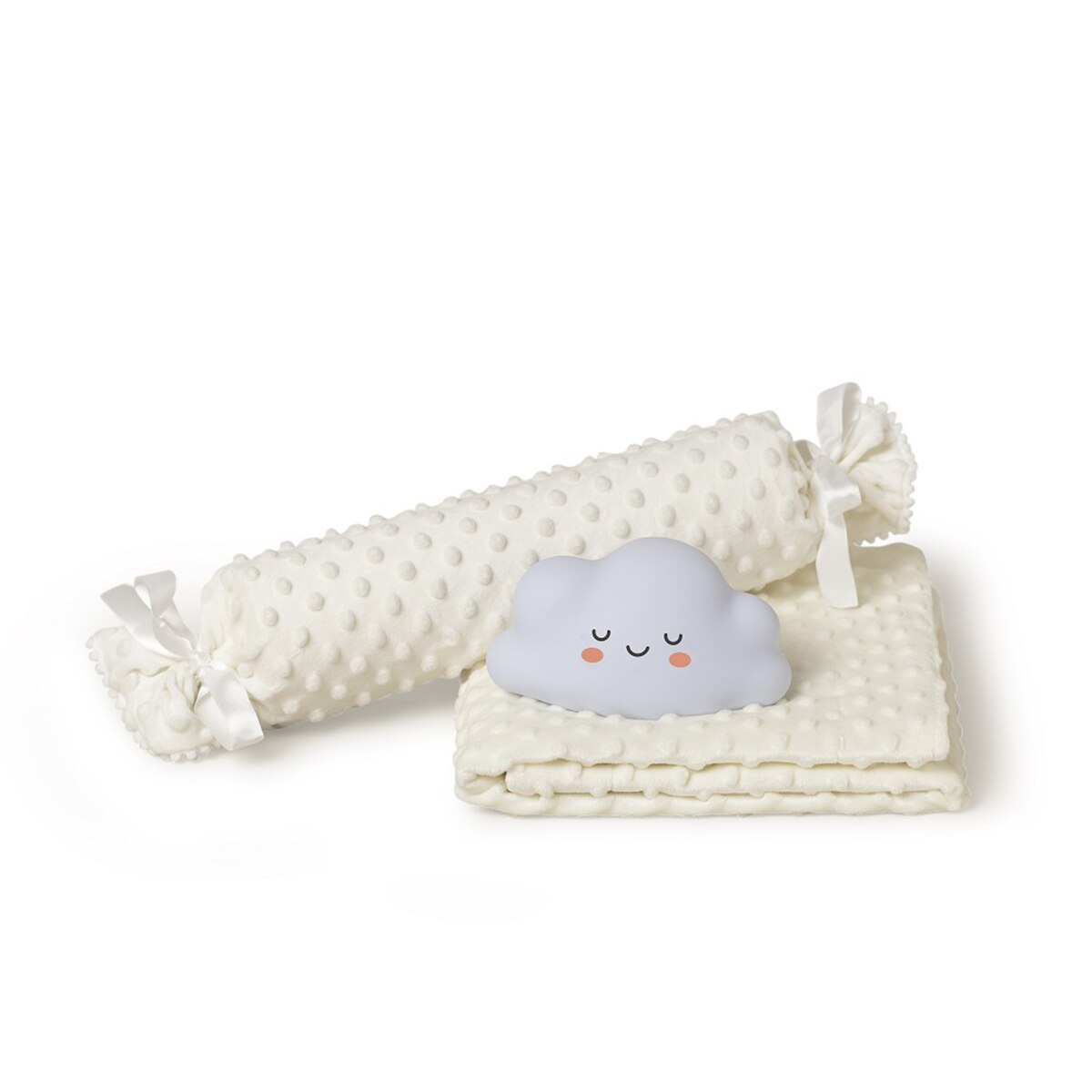 Manta Interbaby con cojín antivuelco y lamparita nube beige Beige-2