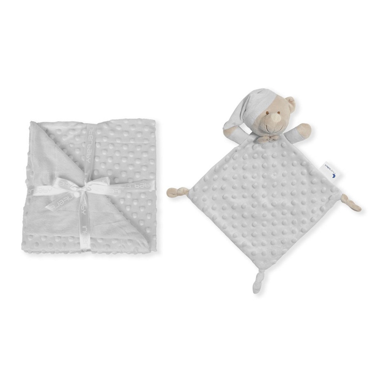 Manta Interbaby burbuja y dou dou osito gris Gris-2