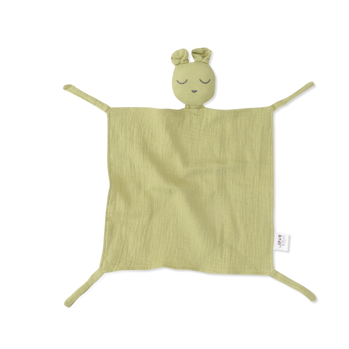 Set Dou Dou + bandana + mordedor Oso Verde Oliva Interbaby Verde-5