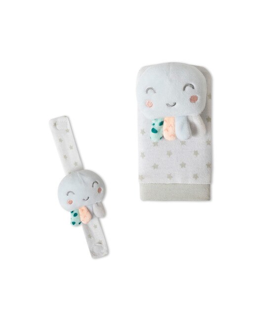 Set de peucos y muñequeras Sonajero pulpo Multicolor-2
