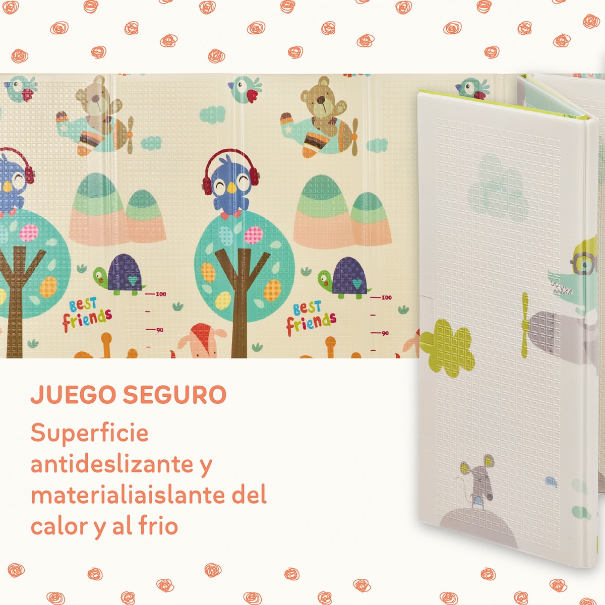 Alfombra de juegos Trendy 180x200x1 Multicolor-8