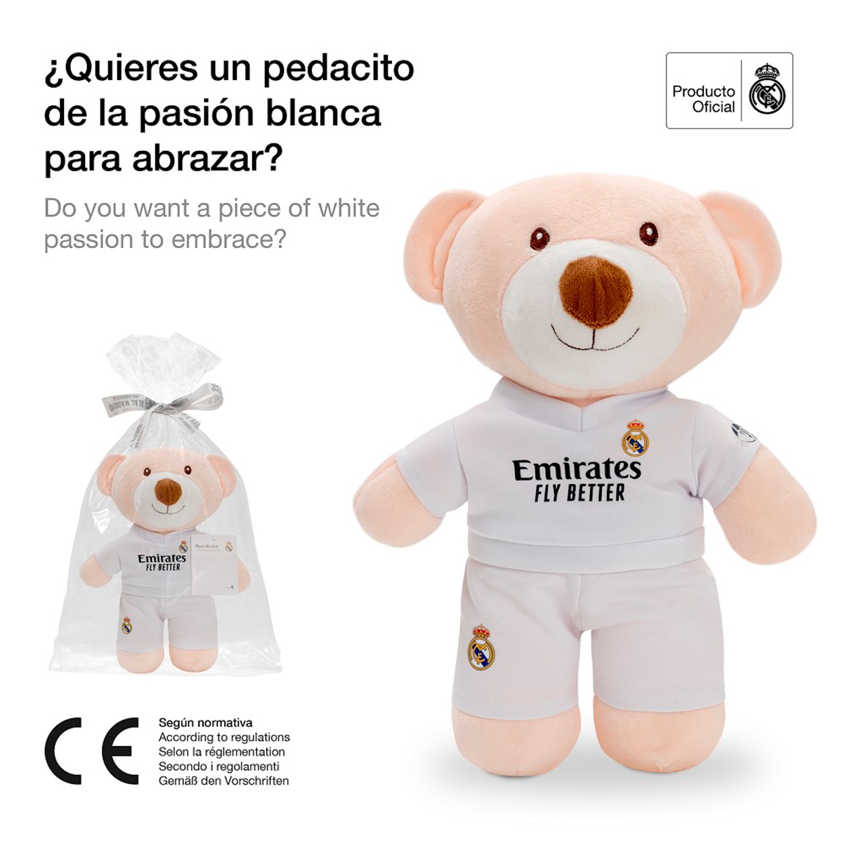 Peluche personalizado mod oso Blanco-2