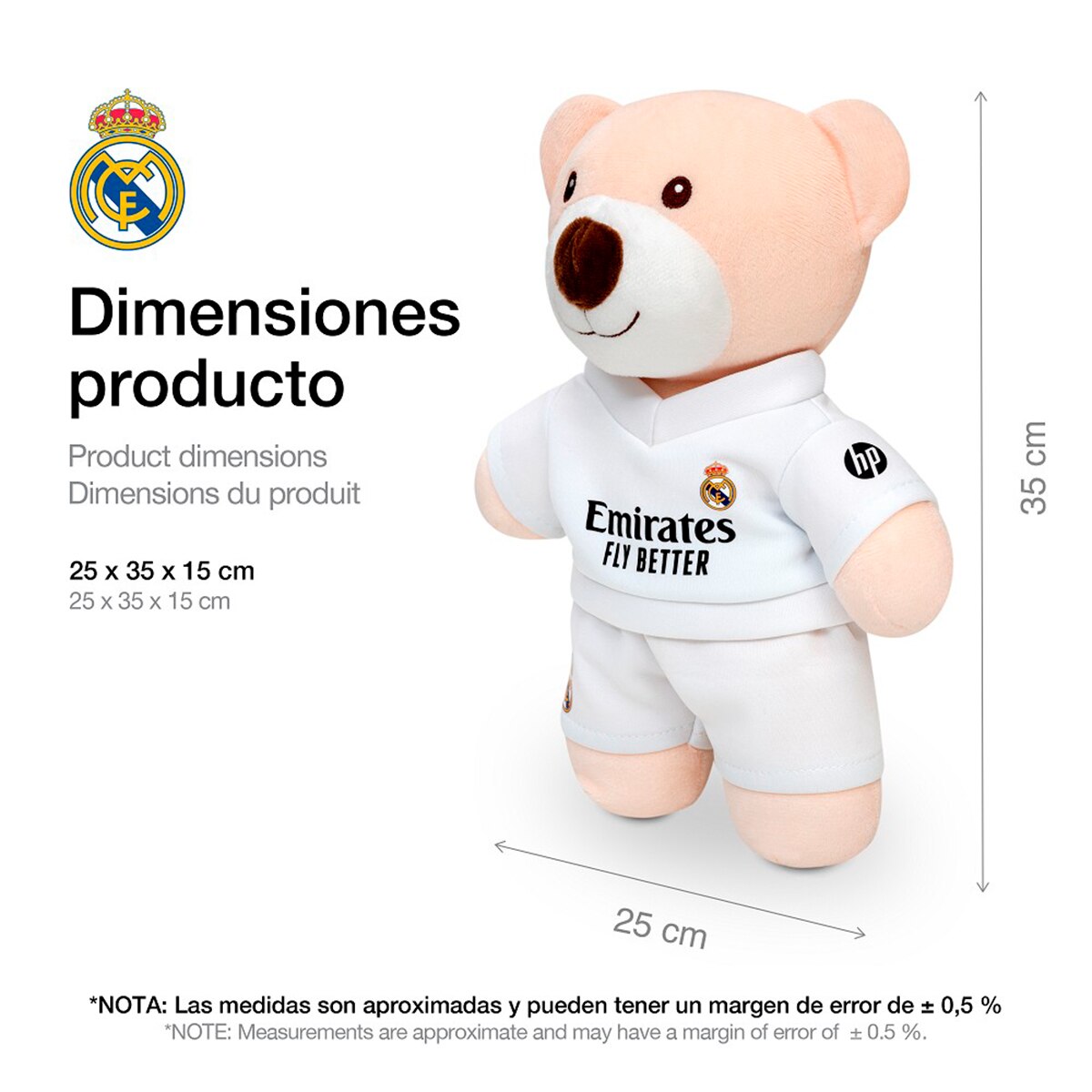 Peluche personalizado mod oso Blanco-5