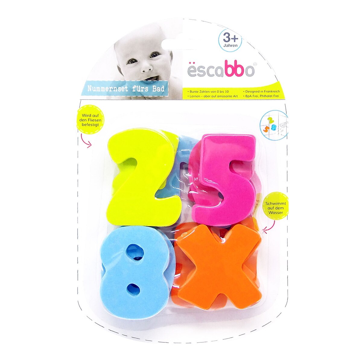 Juguetes de Baño Olmitos Números de goma EVA multicolor Multicolor-3