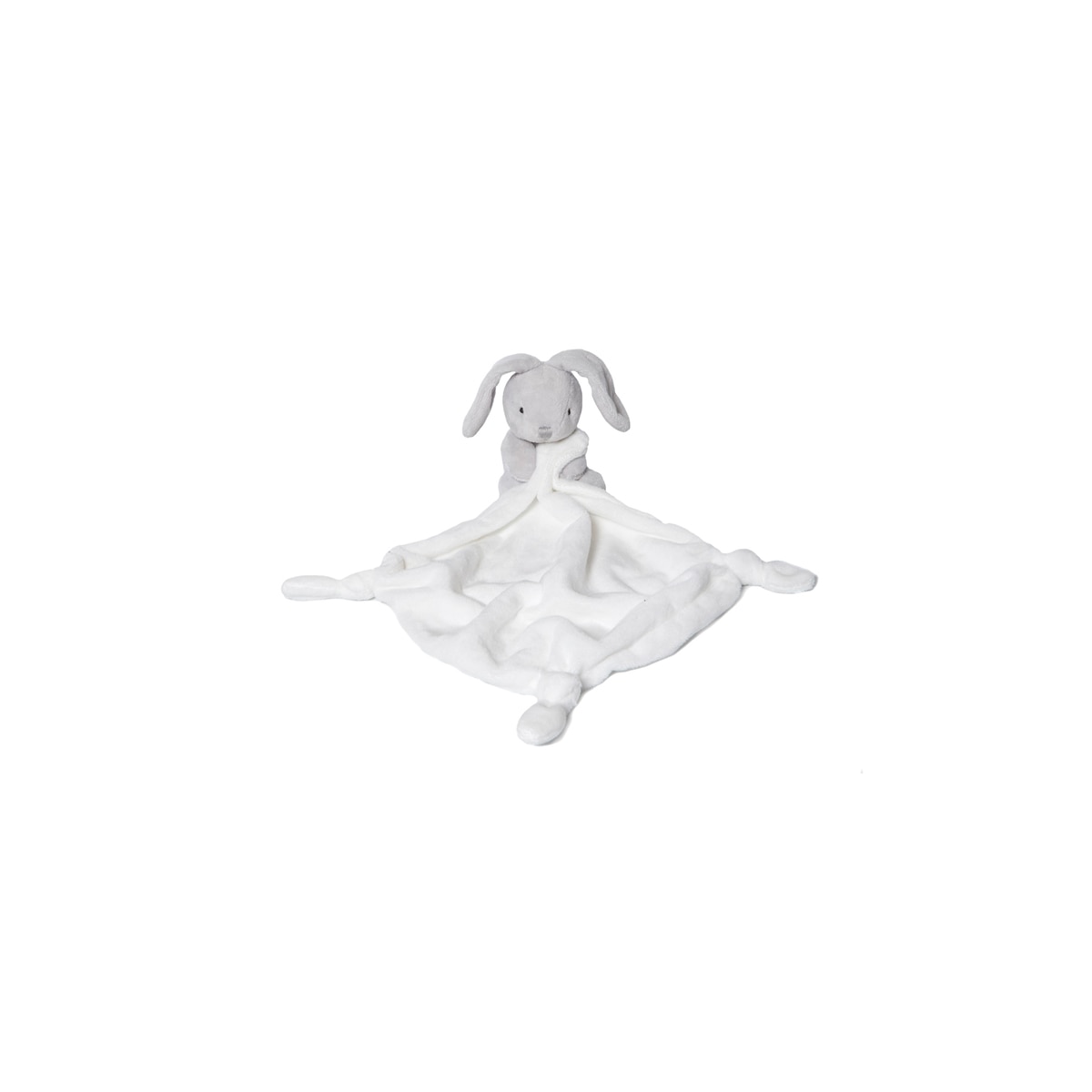 Doudou Artesavi conejito gris con manta blanca Gris-1