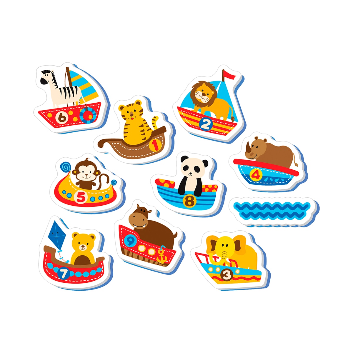 Imagen 0 de Set juguetes baño espuma "Barcos y animalitos"