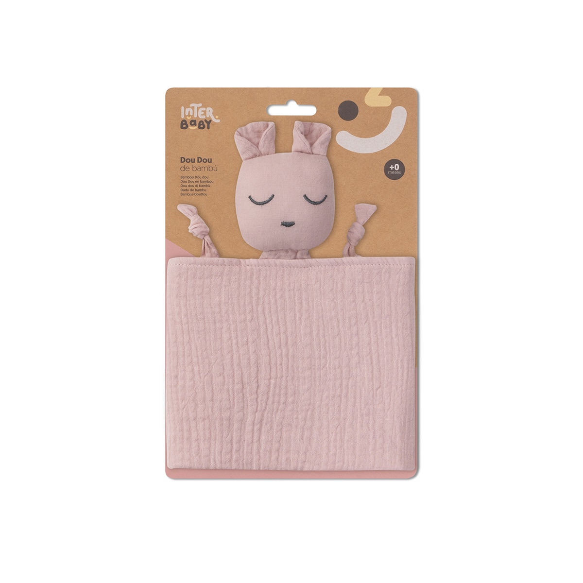Dou dou Osito en muselina de bambu? Rosa Maquillaje Interbaby Rosa-2