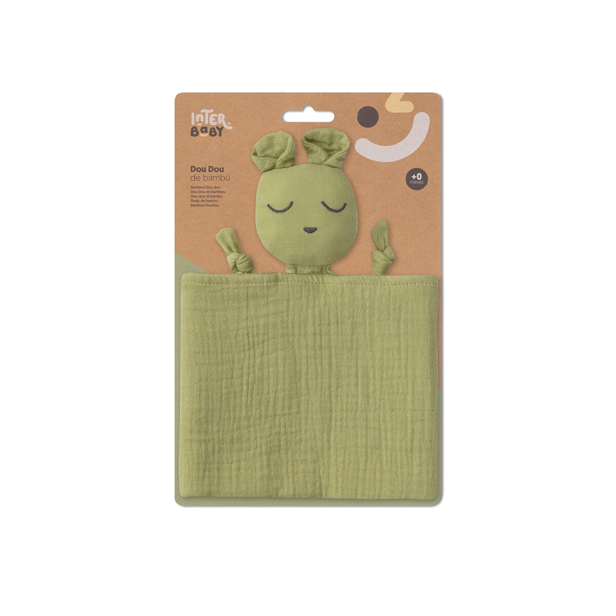 Dou dou Osito en muselina de bambu? Verde Oliva Interbaby Verde-2