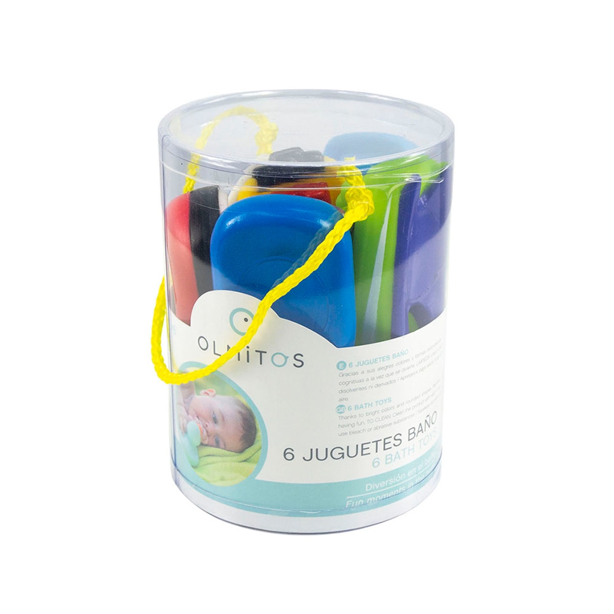 Bote con 6 juguetes de baño de barcos Olmitos Multicolor-4
