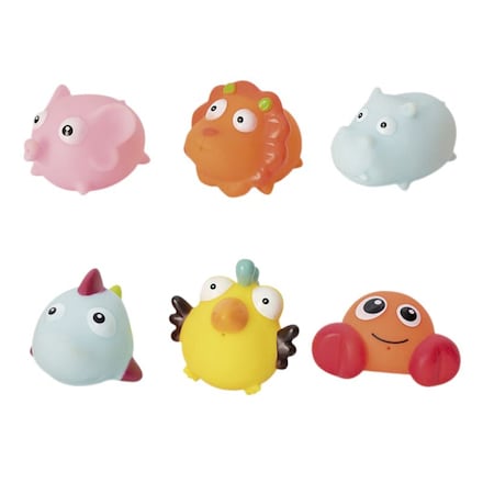 Red con 6 juguetes de baño de animales marinos Olmitos