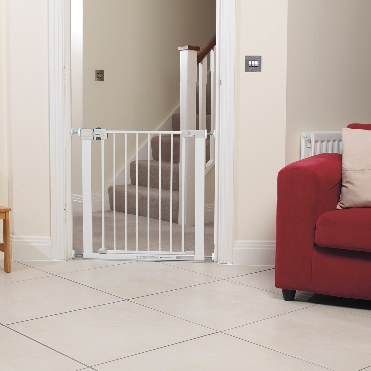 Barrera de Seguridad Safety 1st Easy Close Metal blanco Blanco-11