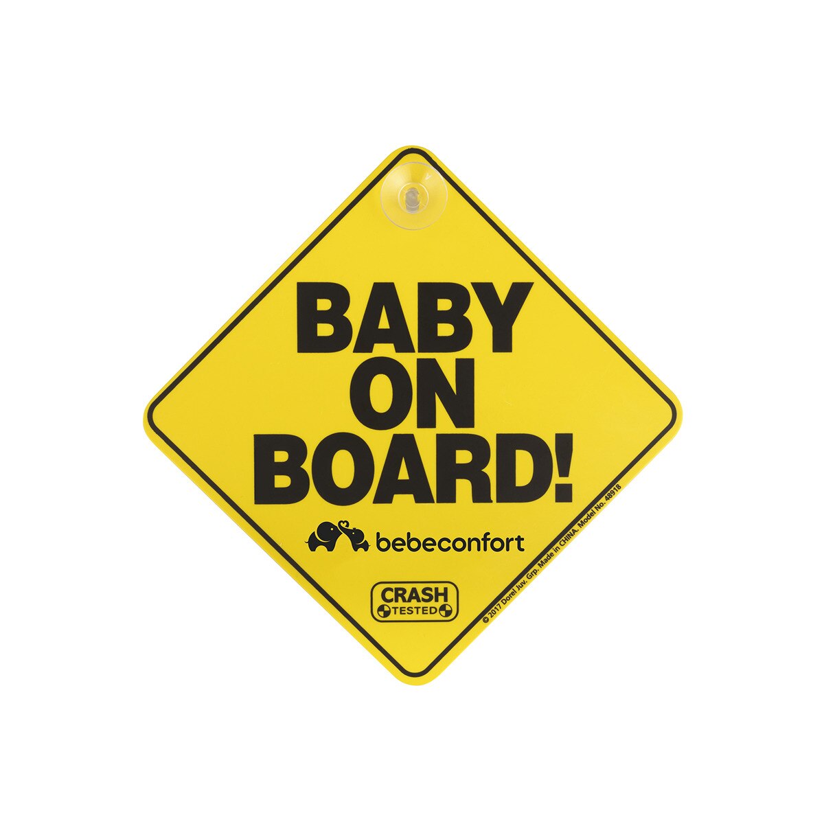 Pegatina 'Baby On Board', 0meses+, color amarillo Amarillo-1
