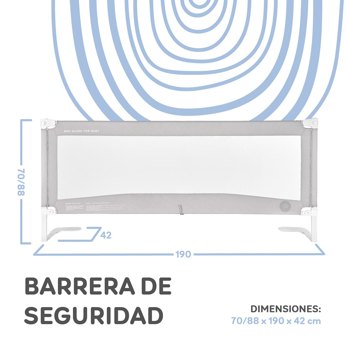 Barrera Tall Plus 190 cm Gris-4