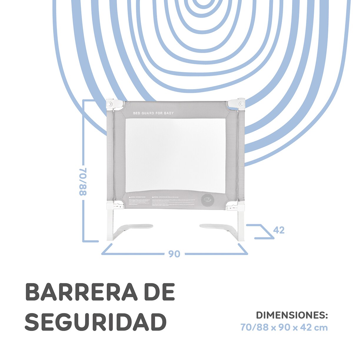 Barrera Tall Plus 90 cm Gris-9