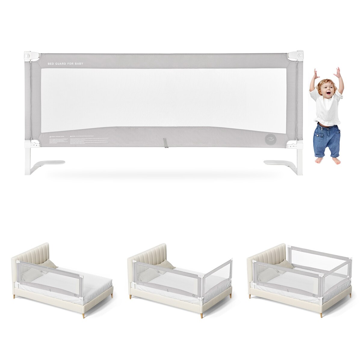 Barrera Tall Plus 150 cm Gris-5