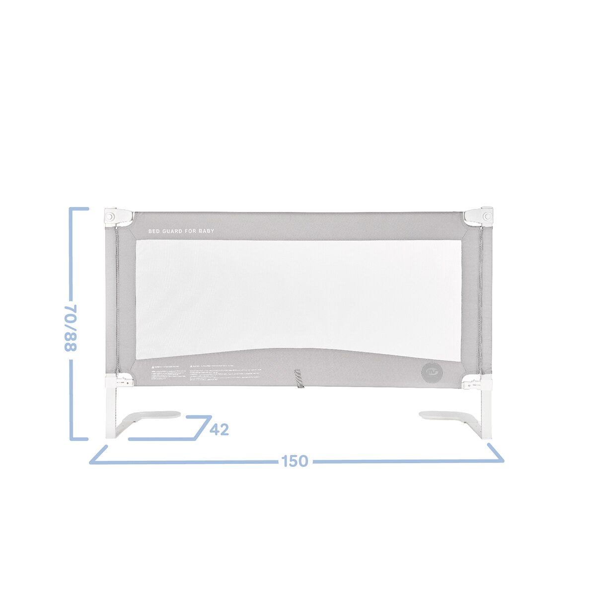 Barrera Tall Plus 150 cm Gris-7