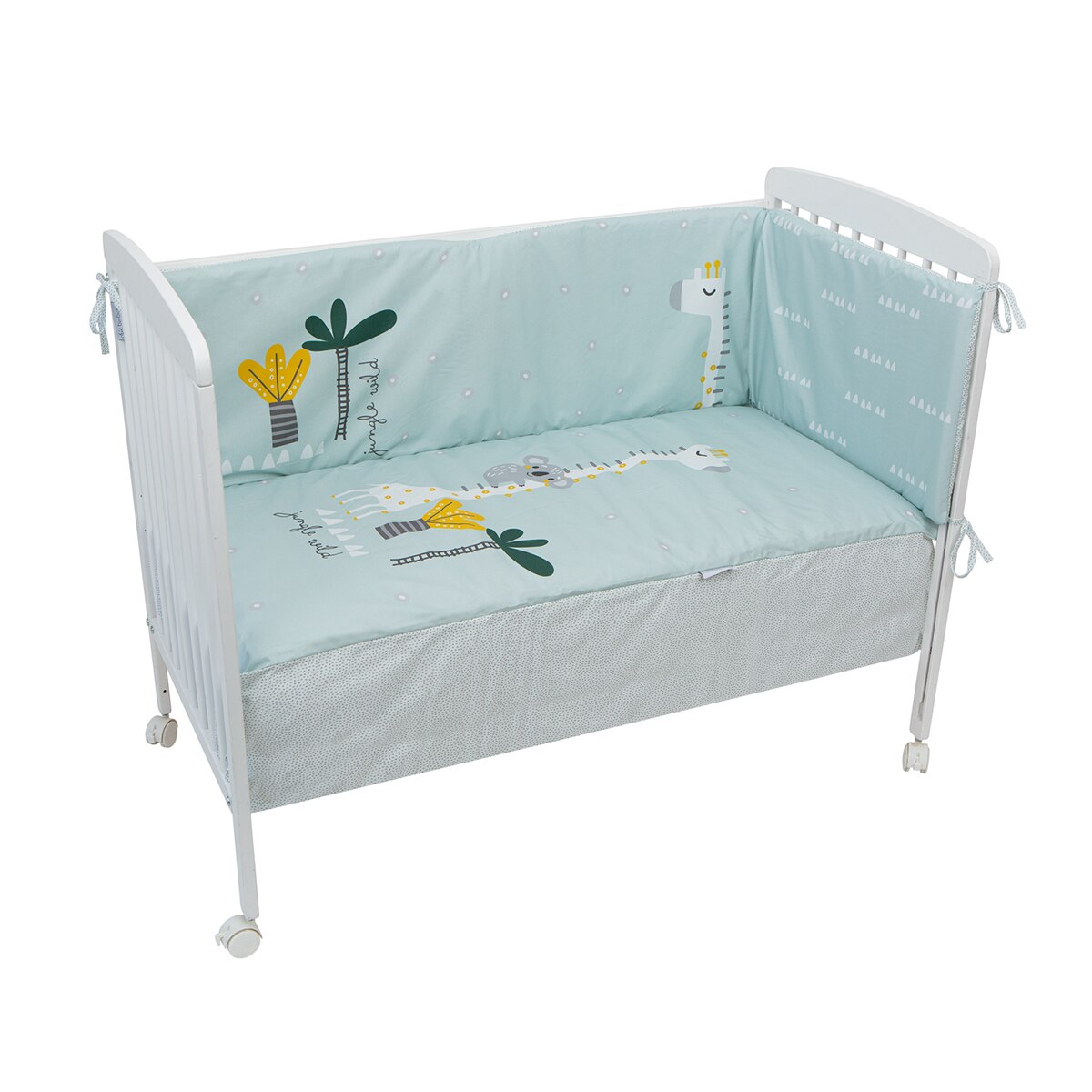 Edredón prot.72x142 bimbichic koala int./ext.: 90% algodón orgánico 10% poliéster Verde-1