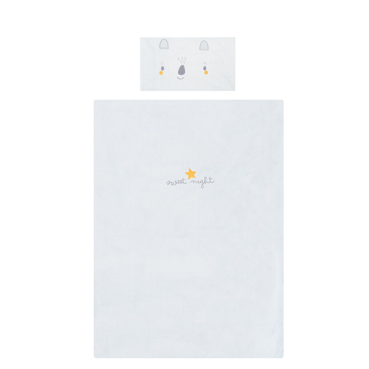 Funda nórdica Funda almohadaoh 100x135 bimbichic lunas int./ext.: 90% algodón 10% poliéster Gris-2