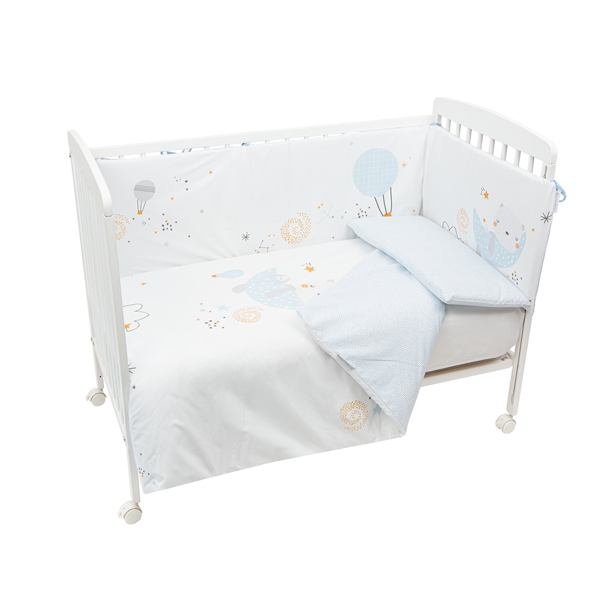 Funda nórdica prot Funda almohada 120x150 bimbichic volare int./ext.: 90% algodón 10% poliéster Azul-1