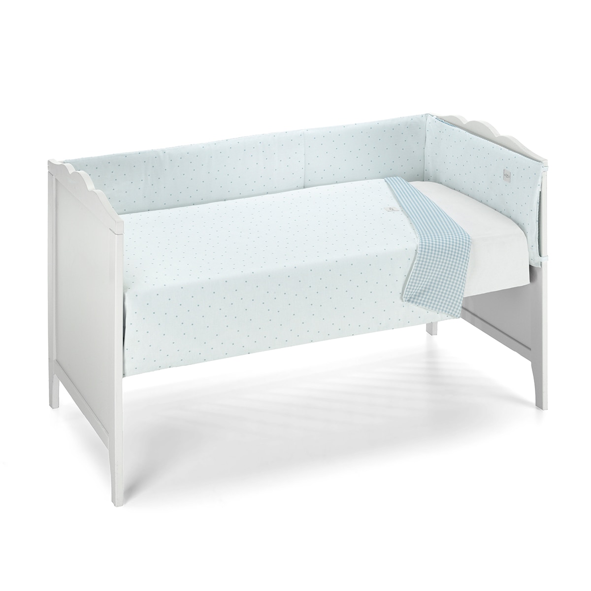 Imagen 0 de Set de cuna reversible formado por protector y edredón