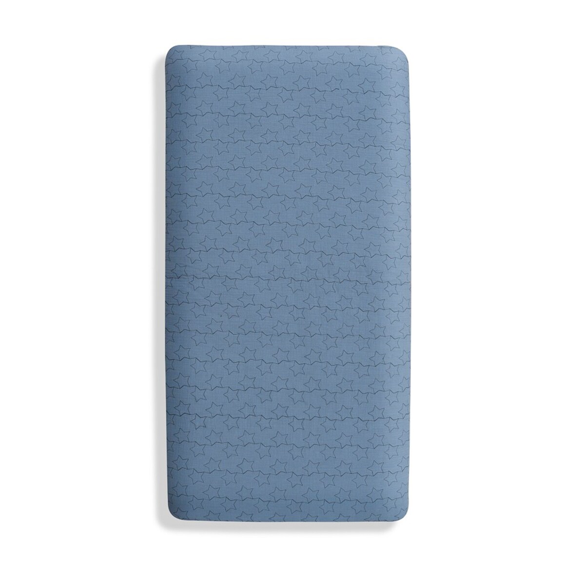 Set 2 pcs edredón muselina funa nórdica + chichonera modelo estrellas Azul-2