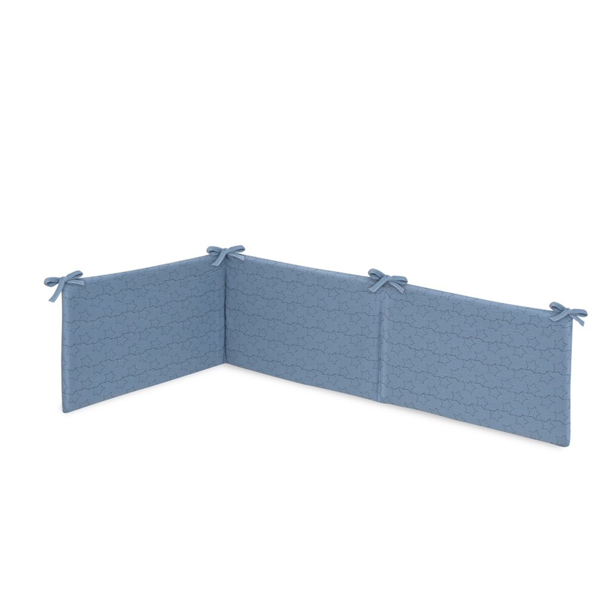 Set 2 pcs edredón muselina funa nórdica + chichonera modelo estrellas Azul-5