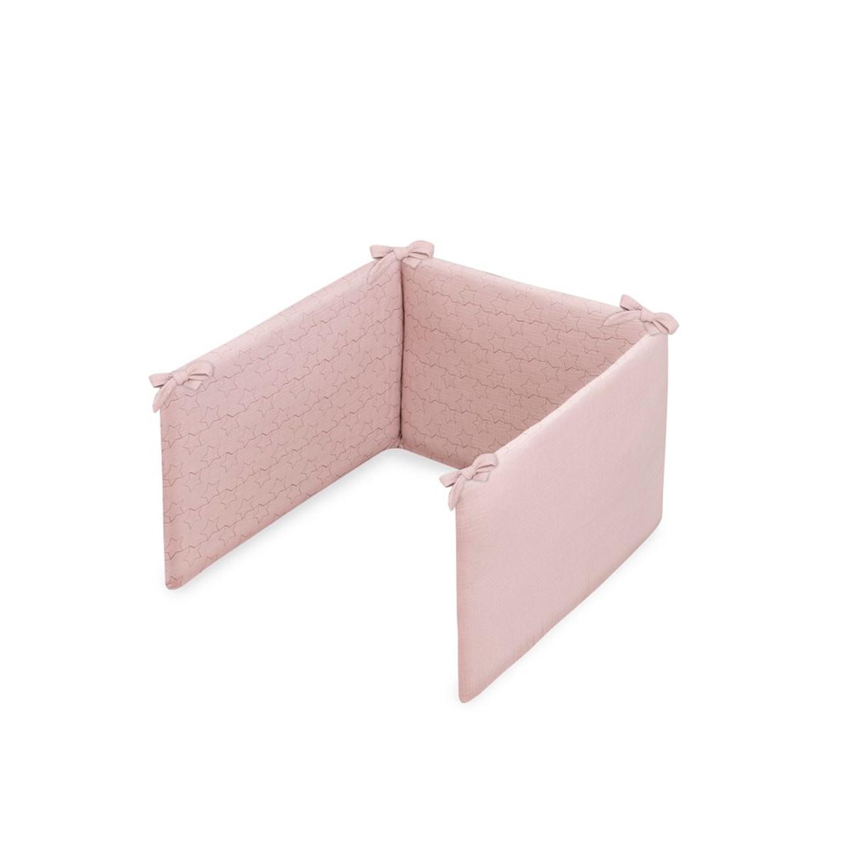 Set 2 pcs edredón muselina funa nórdica + chichonera modelo estrellas Rosa-4