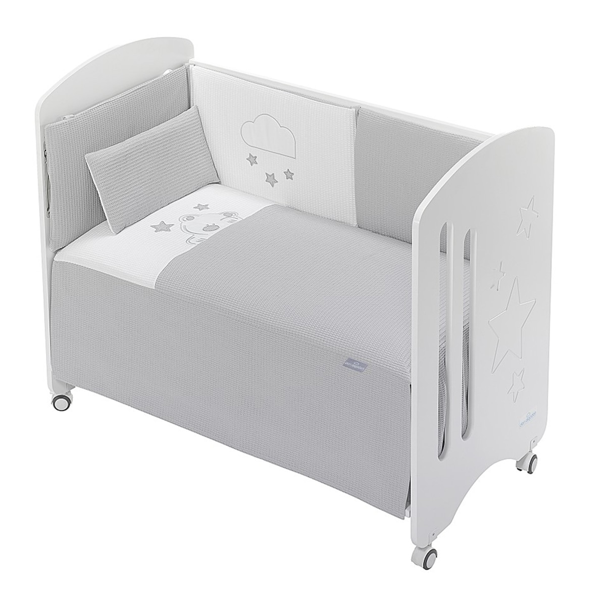 Juego de Sábanas 3 piezas para Cuna (60 x 120 cm.) Interbaby Viggo gris Gris-1