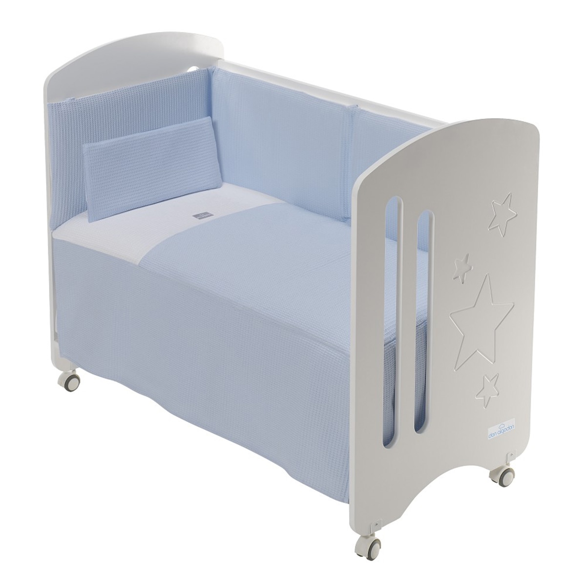 Juego de Sábanas 3 piezas para Cuna (60 x 120 cm.) Interbaby Astrid azul Azul-1