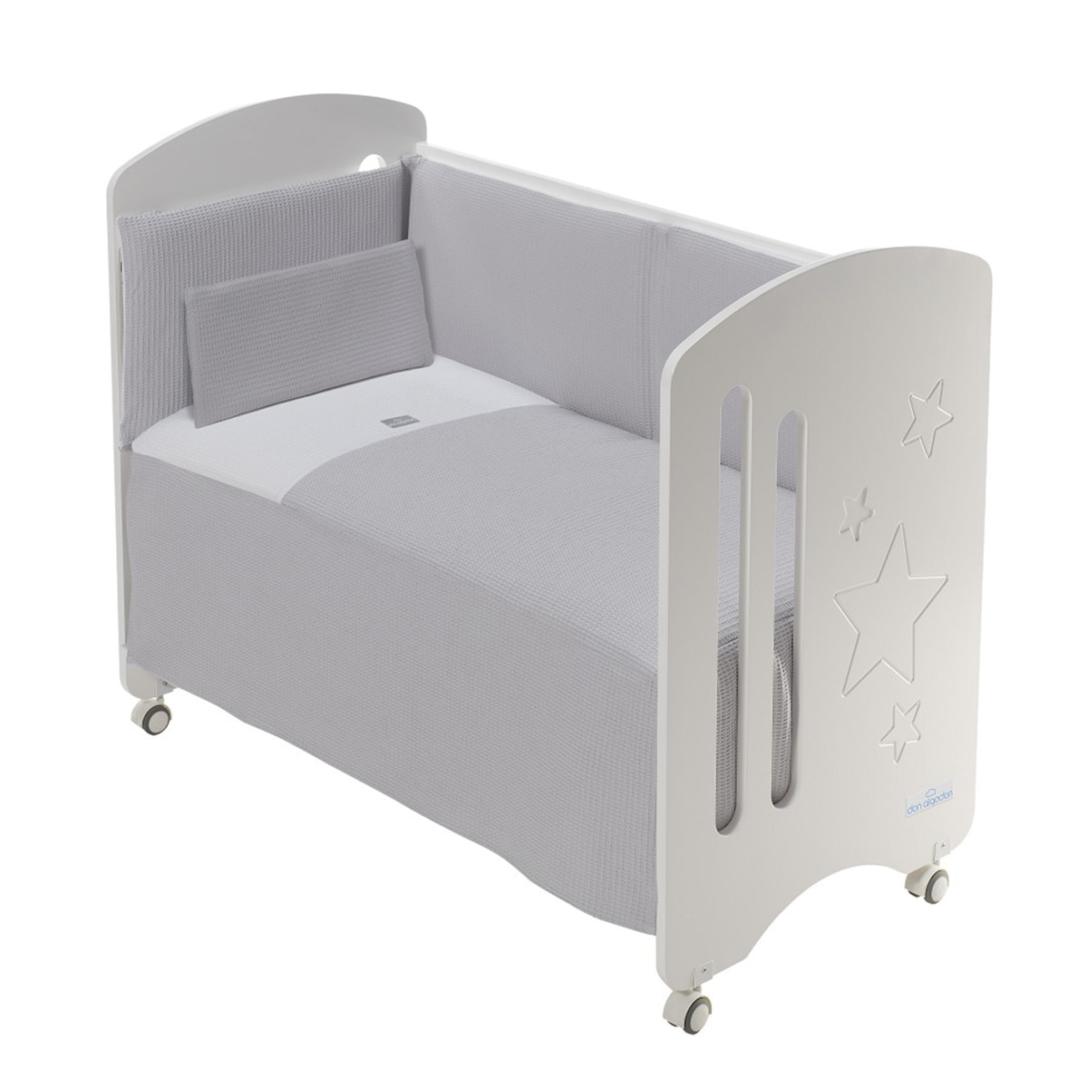 Juego de Sábanas 3 piezas para Cuna (60 x 120 cm.) Interbaby Astrid gris Gris-1