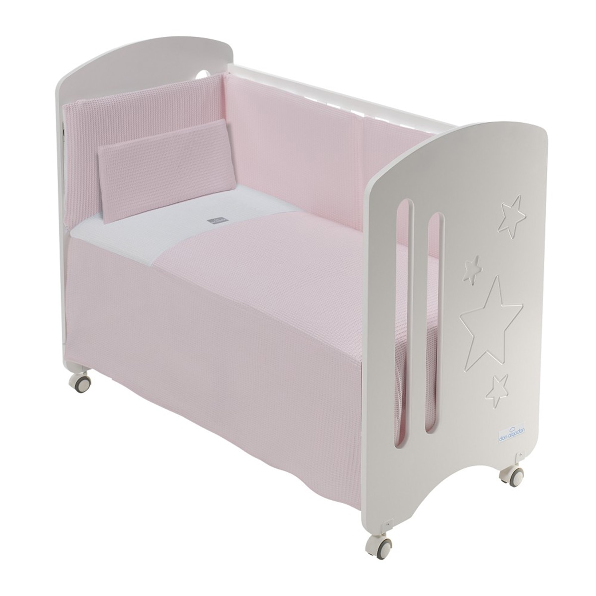 Juego de Sábanas 3 piezas para Cuna (60 x 120 cm.) Interbaby Astrid rosa Rosa-1