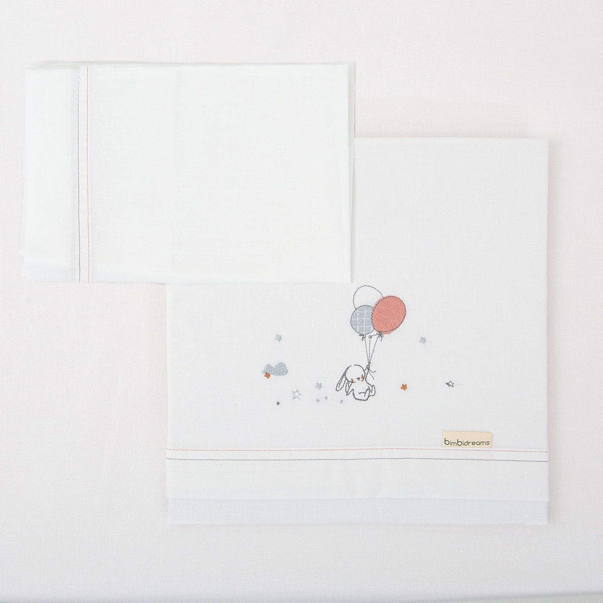 Juego de sábanas 3 piezas para minicuna Jolie Blanco-1