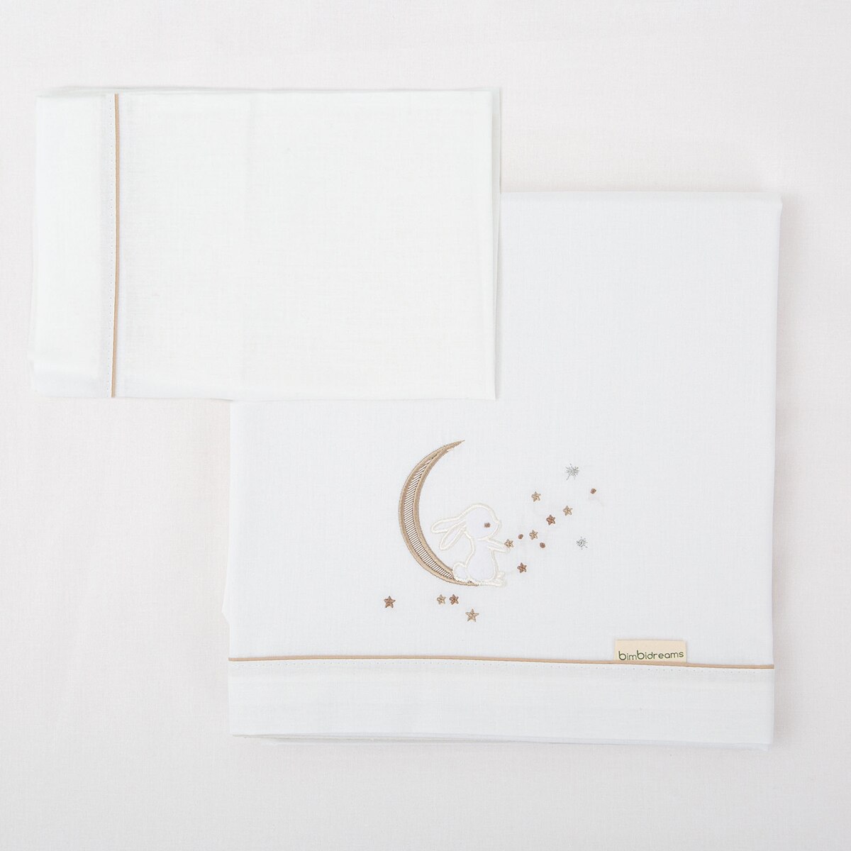 Juego de sábanas 3 piezas para capazo Moon Blanco-1