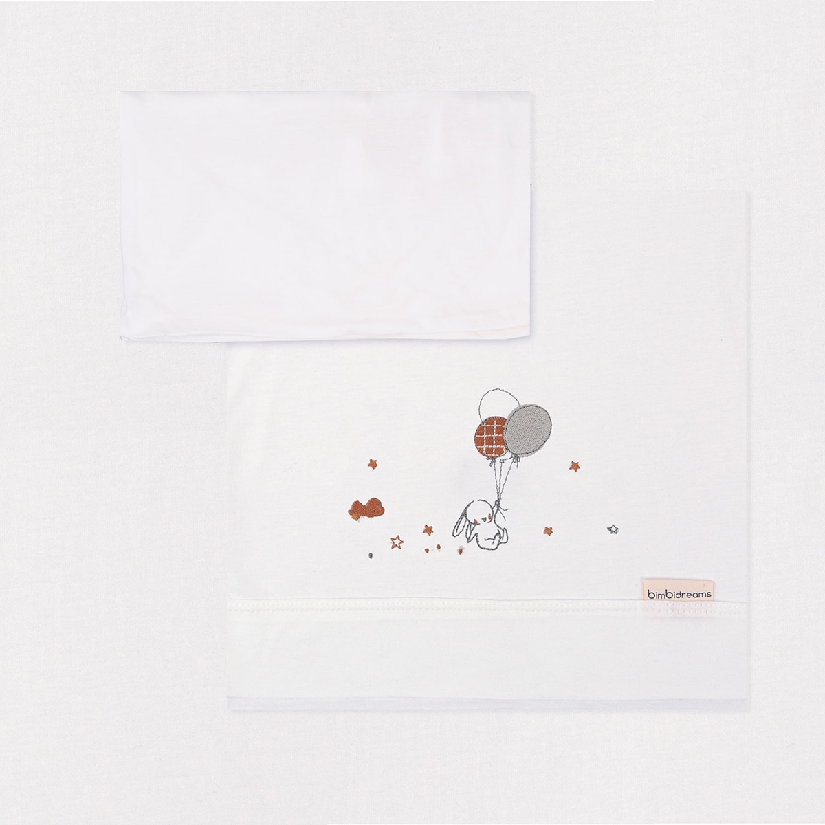 Juego de sábanas jersey 3 piezas para capazo Jolie chic Blanco-1