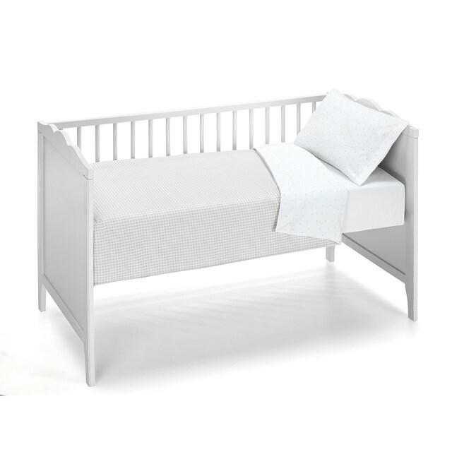 Imagen 0 de Set de cuna formado por funda nórdica reversible, funda de almohada y sábana bajera ajustable
