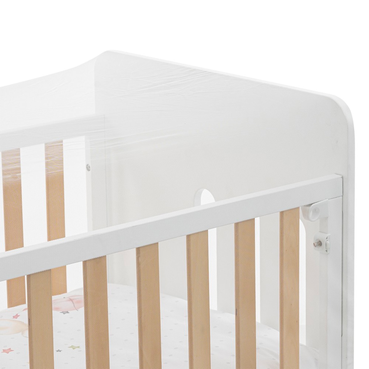 Mosquitera de cuna Blanco-3